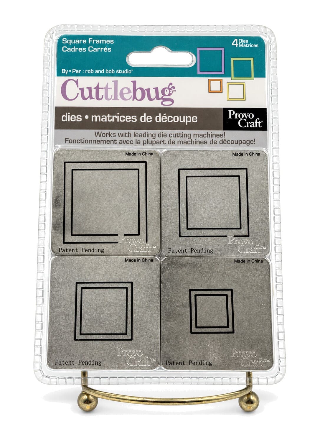 Provo Craft Cuttlebug Square Frames 4-Die Set 37-1208 New