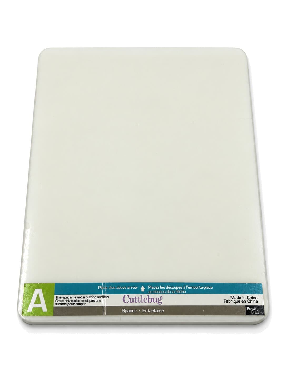 Provo Craft Cricut Cuttlebug Spacer Plate A 37-1259 White