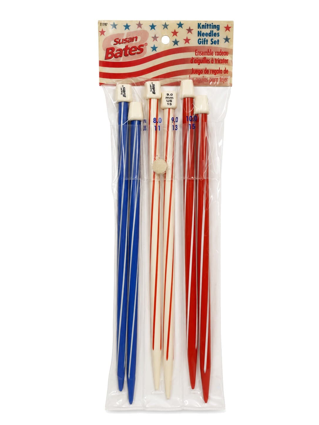 Vintage Susan Bates 11197 Knitting Needle Set US 11 13 15 New