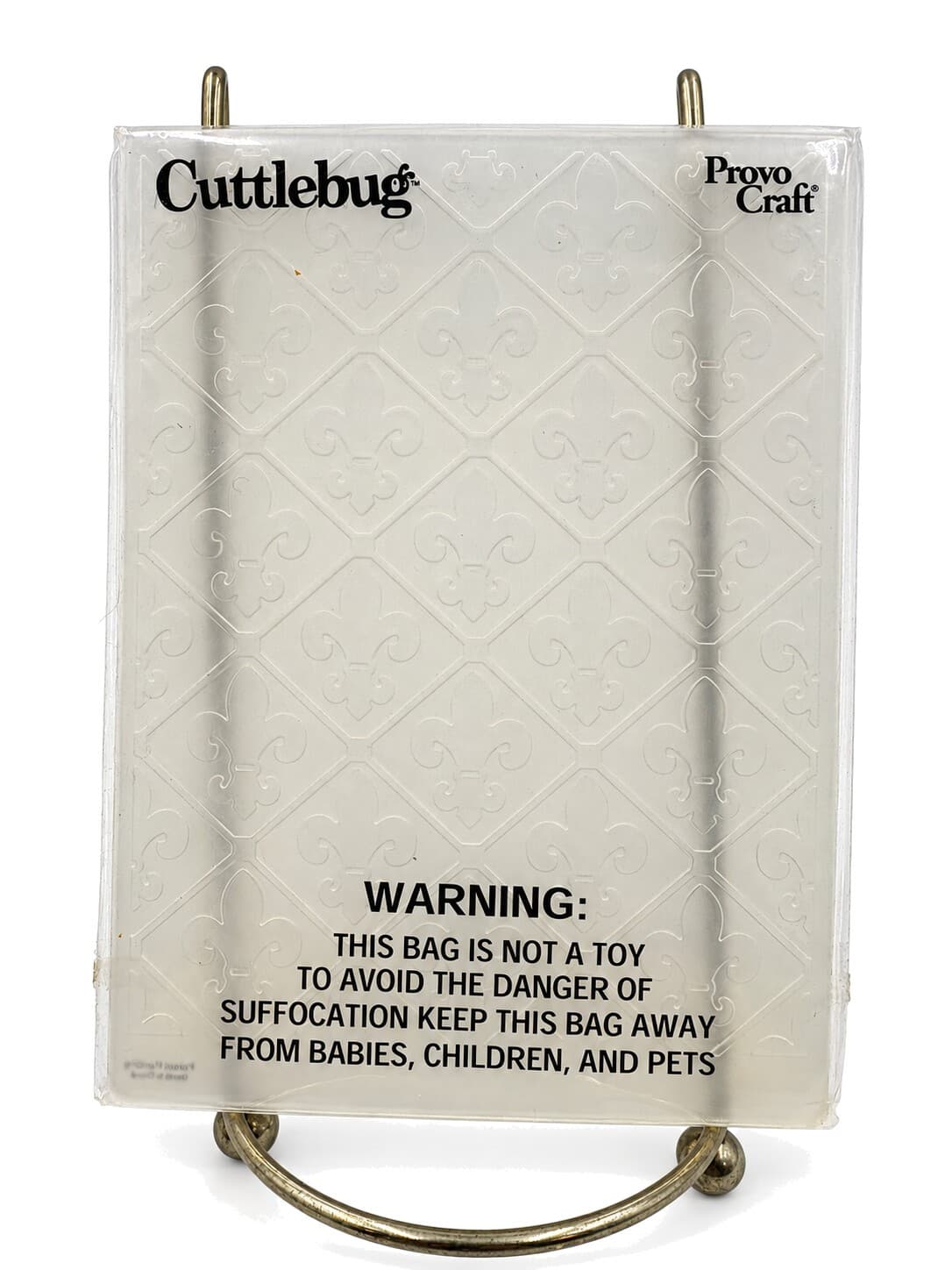 Provo Craft Cuttlebug Fleur de Lis Diamonds Embossing Folder A2