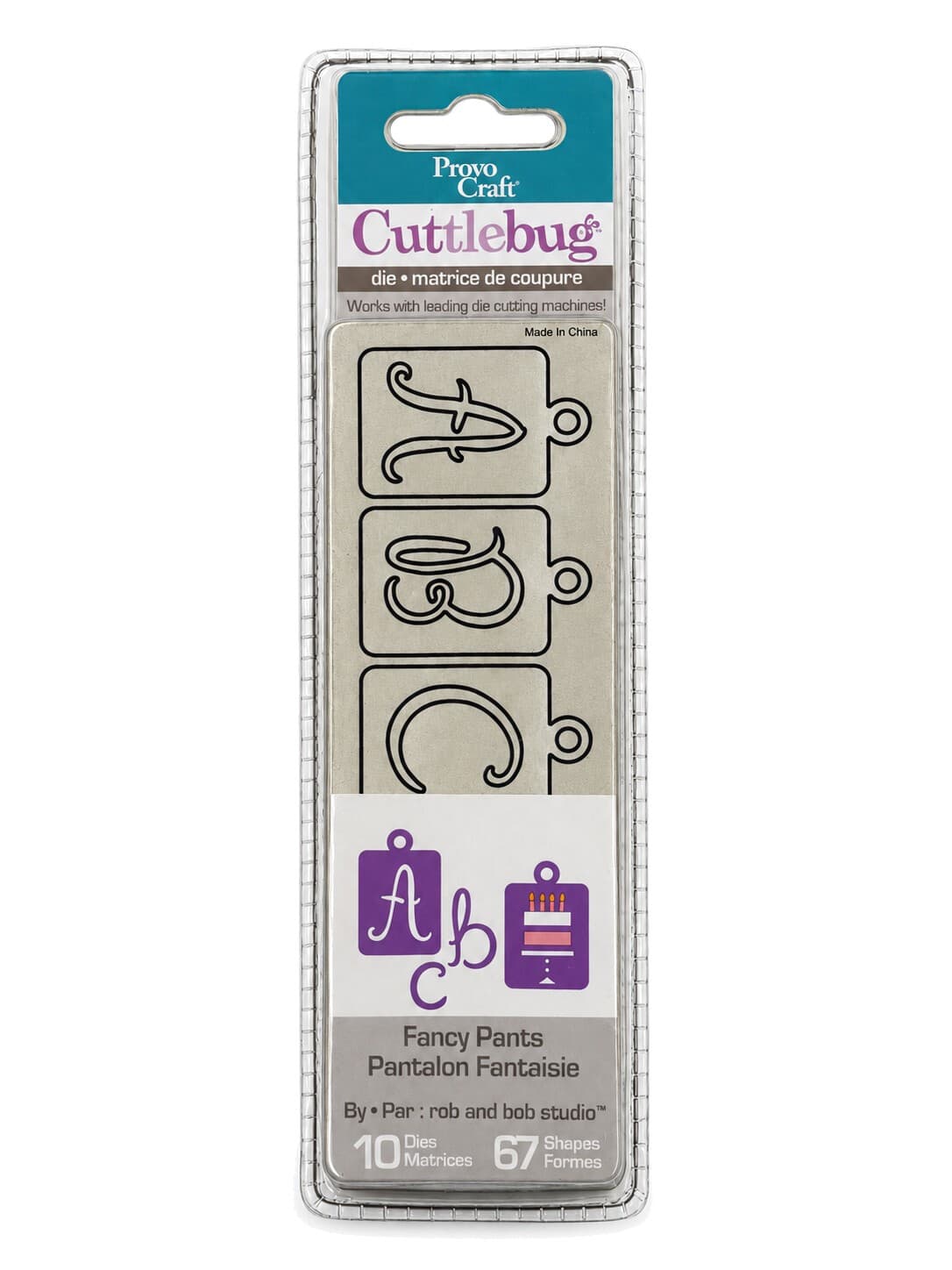 Provo Craft Cuttlebug Fancy Pants 37-1055 Alphabet Die Set 10 Dies