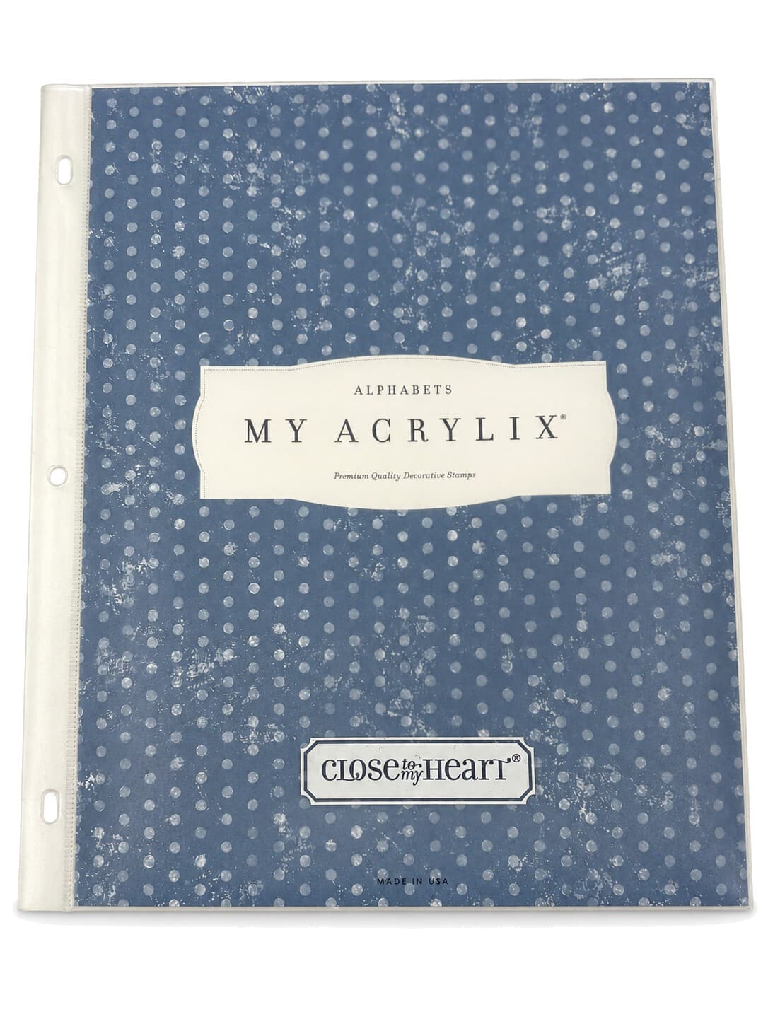 Close To My Heart My Acrylix W190 Large Alphabet Stamp Set