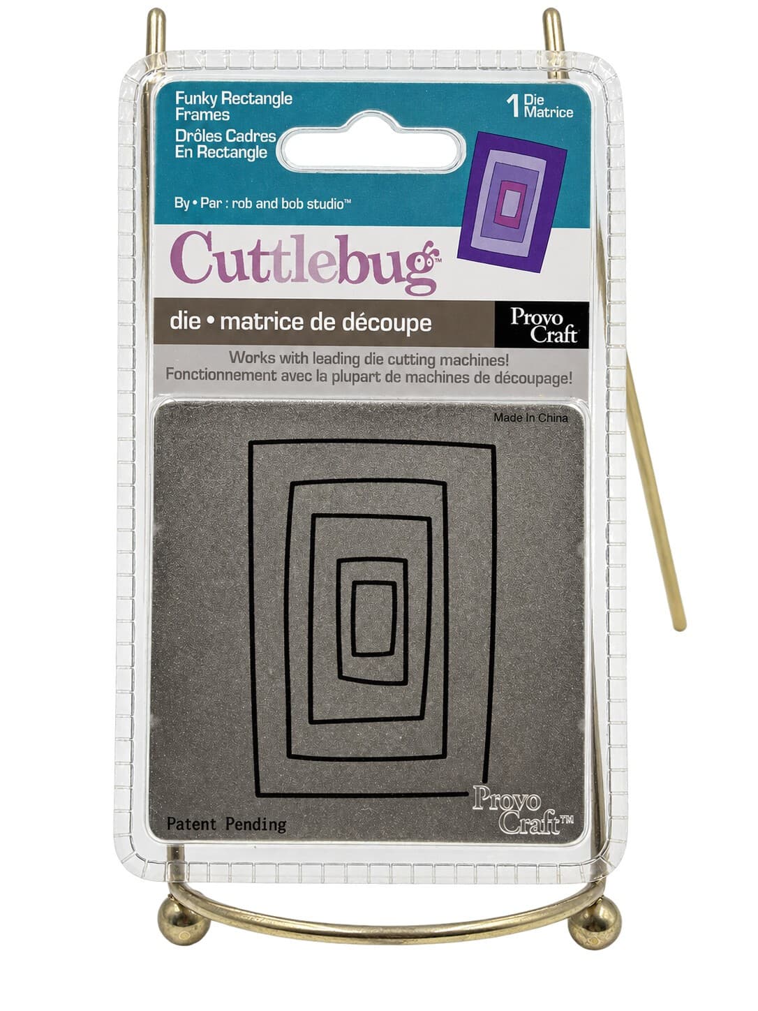 Provo Craft Cuttlebug Funky Rectangle Frames Die 37-1156 New