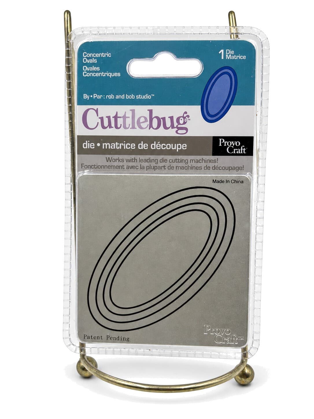 Provo Craft Cuttlebug Concentric Ovals Die 37-1227 New Sealed