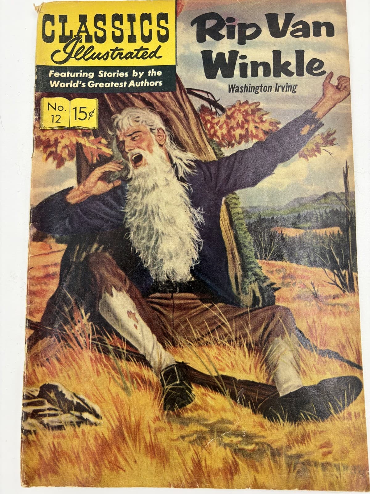 Classics Illustrated #12 Rip Van Winkle 15c April 1965 Vintage Comic