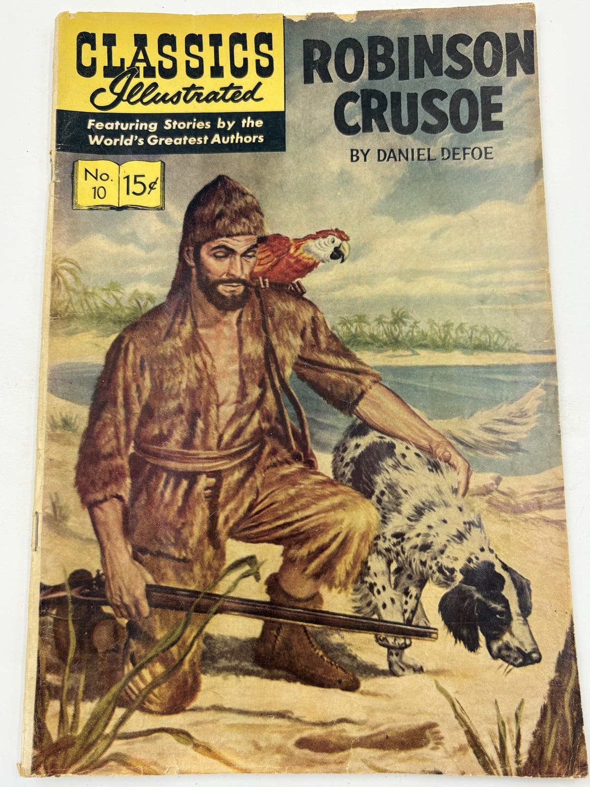 Classics Illustrated #10 Robinson Crusoe 15c Vintage Comic