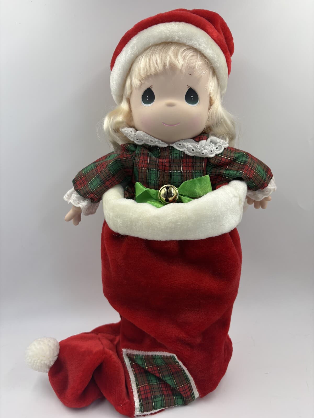Vintage 1997 Precious Moments Jingles QVC Stocking Doll #1113 Tag 16"