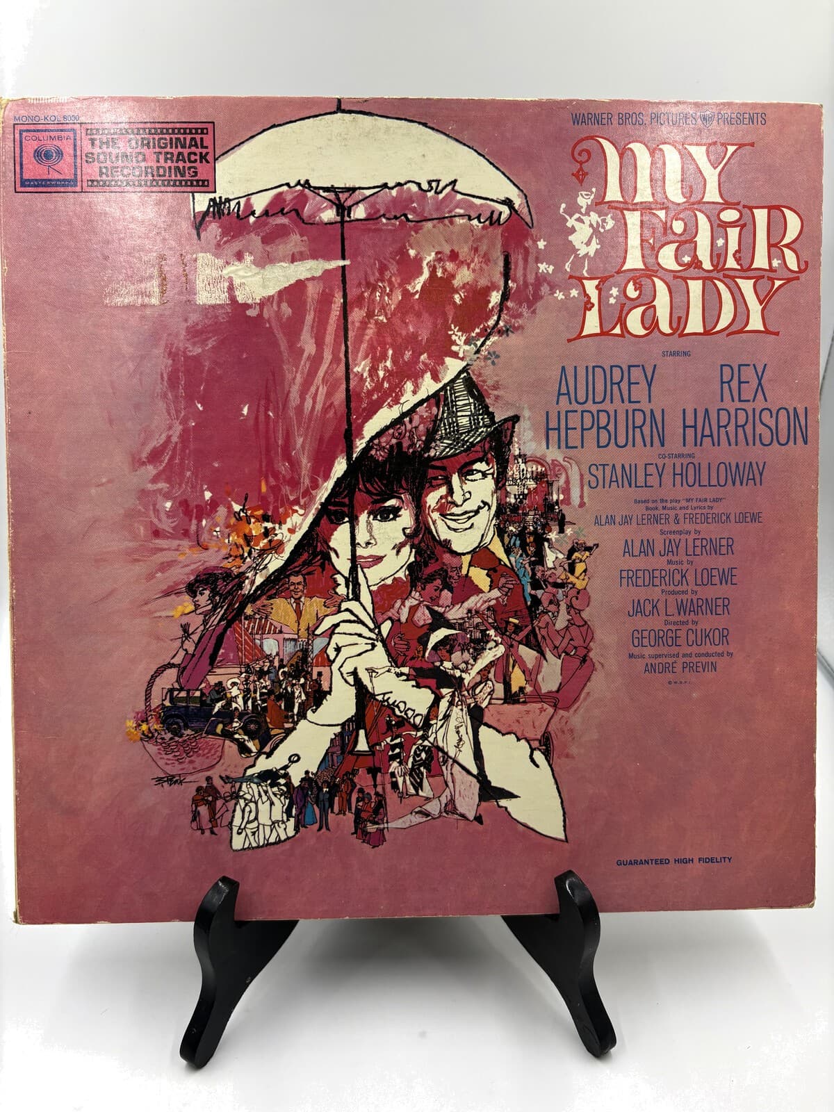 My Fair Lady Soundtrack Mono LP Columbia KOL 8000 Hepburn Harrison