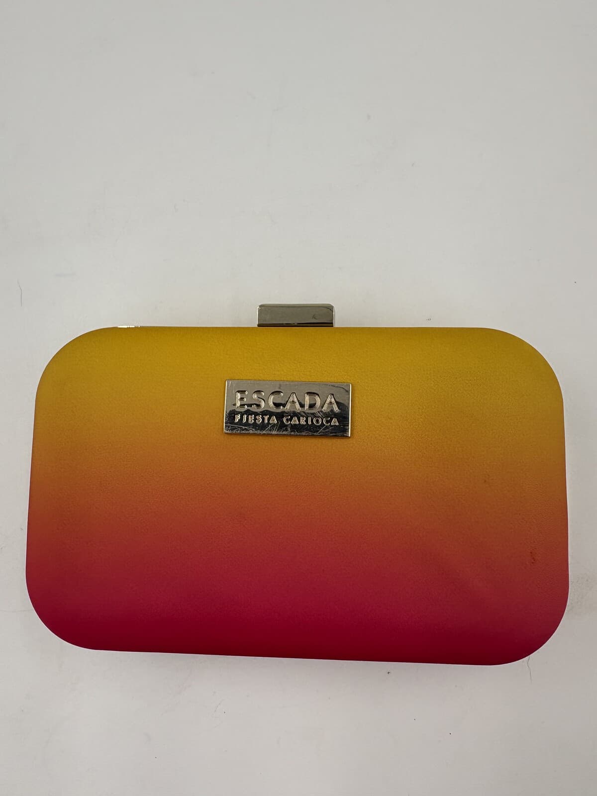 ESCADA Fiesta Carioca Ombre Hard Case Clutch Bag Pink Lining