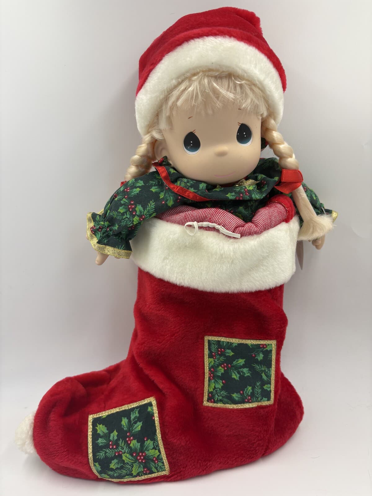 1996 Precious Moments Noel #1073 QVC Stocking Doll 16in With Tag