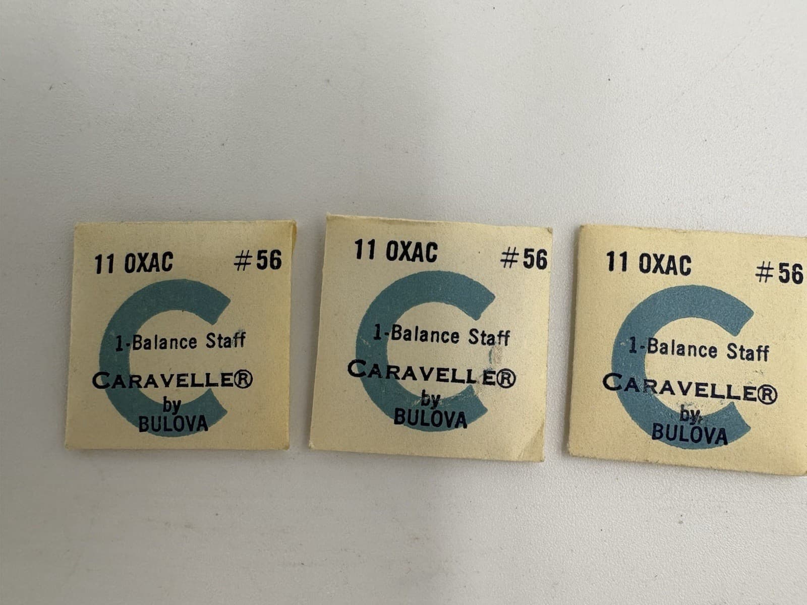 Bulova Caravelle Watch Parts - 11OXAC Caliber - See Images - SEALED Packets