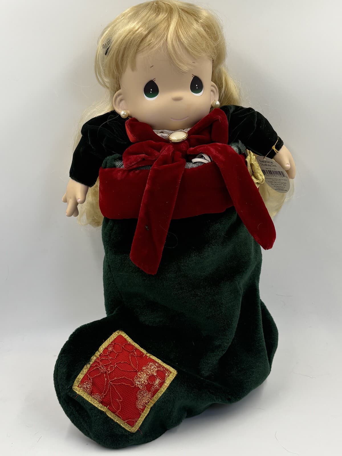 2001 Precious Moments Gabrielle 16in Stocking Doll #1150 Tagged Christmas