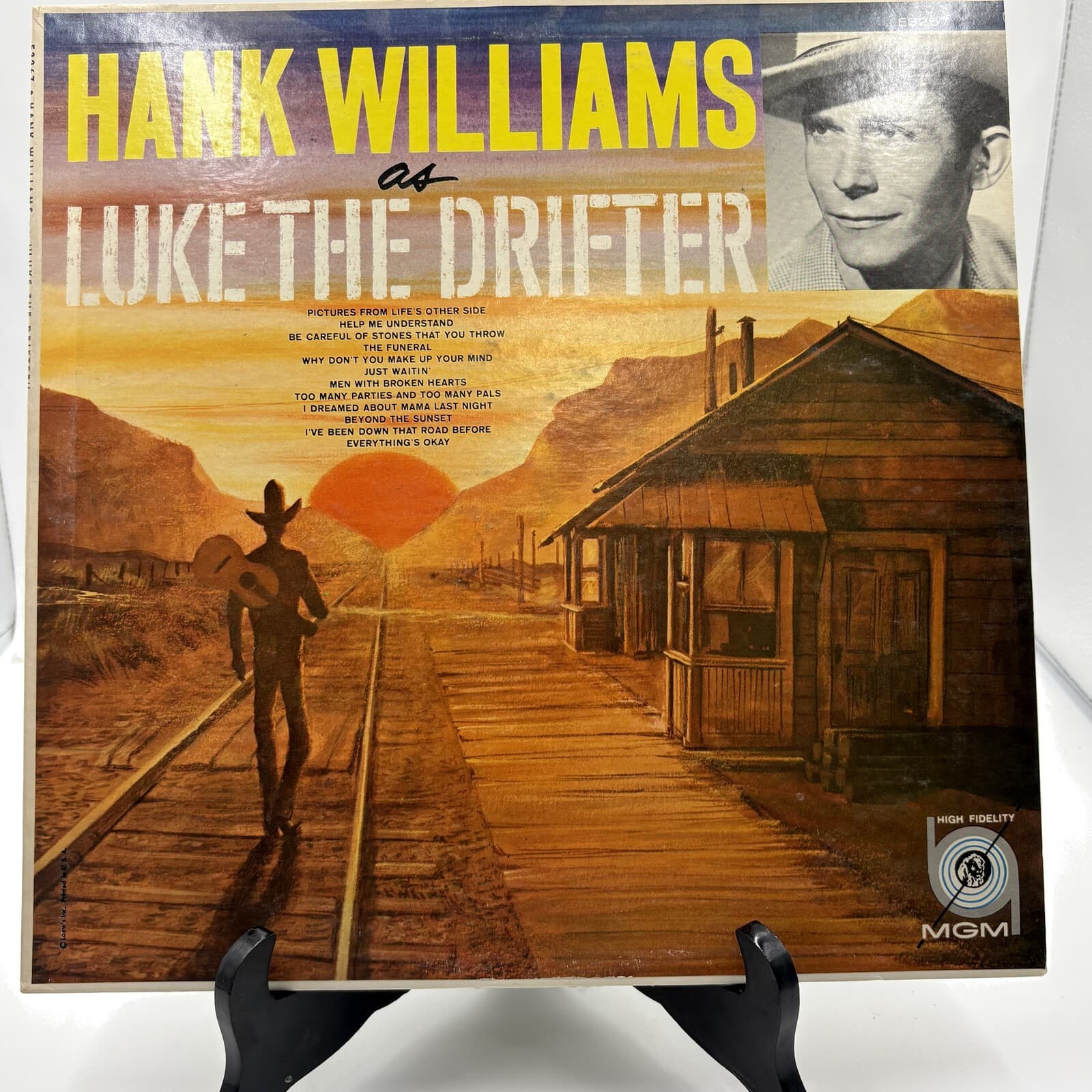 Hank Williams as Luke The Drifter MGM E3267 Mono LP Vinyl Record