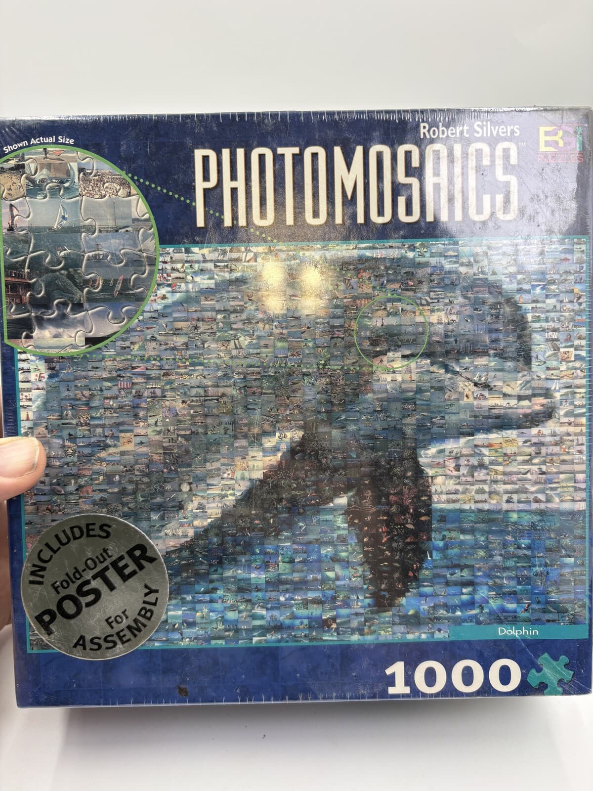 Buffalo Games Photomosaics Dolphin 1000 Piece Puzzle Sealed Robert Silvers