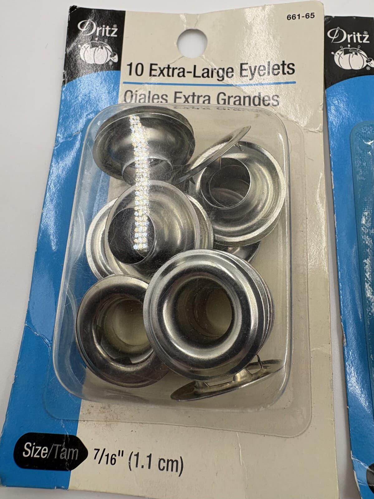 Dritz 661-65 Extra-Large 7/16 in Zinc Eyelets 10 Sets Each Lot of 3