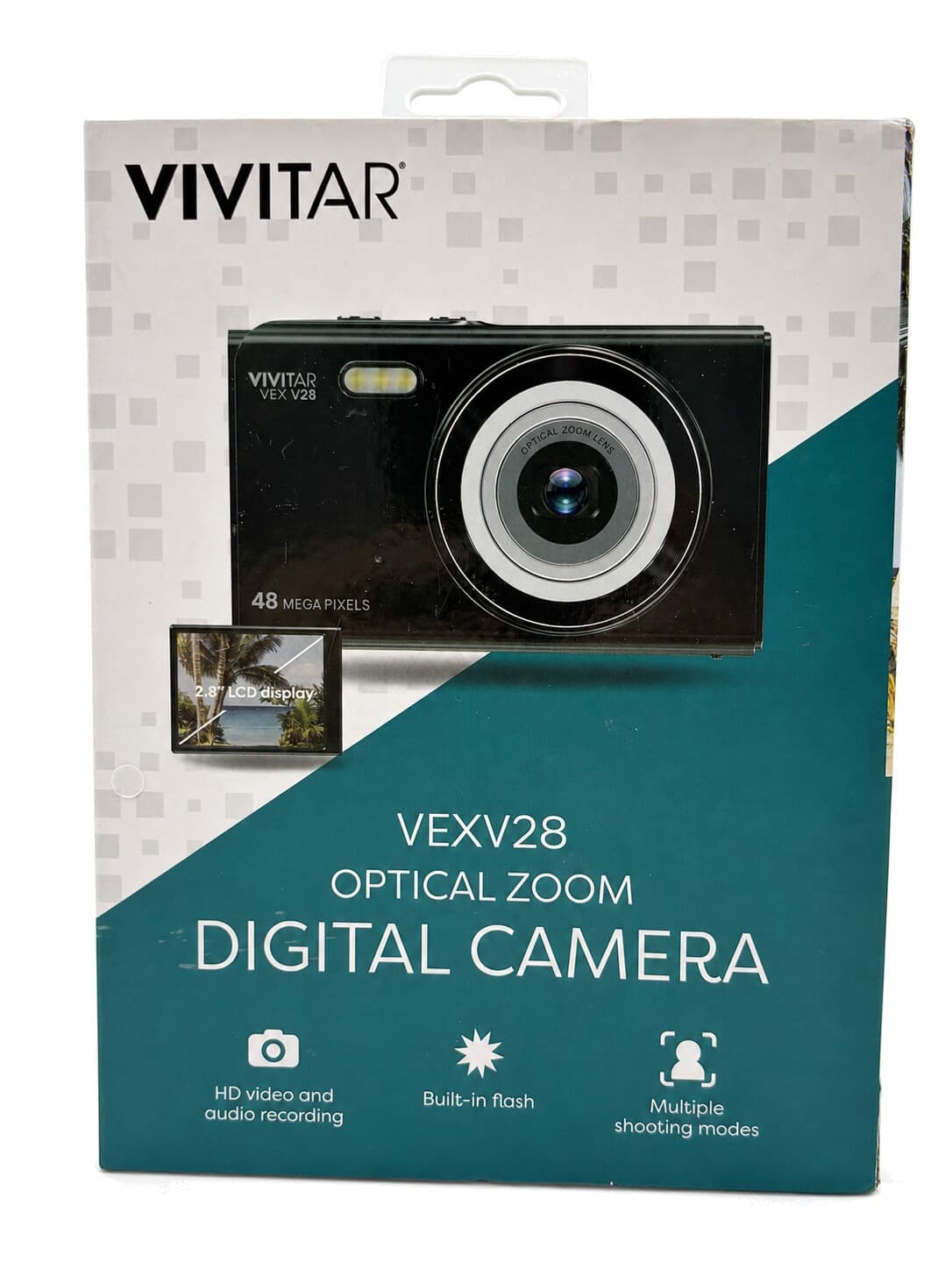 Vivitar VEXV28 48MP 6x Optical Zoom Digital Camera Black Open Box