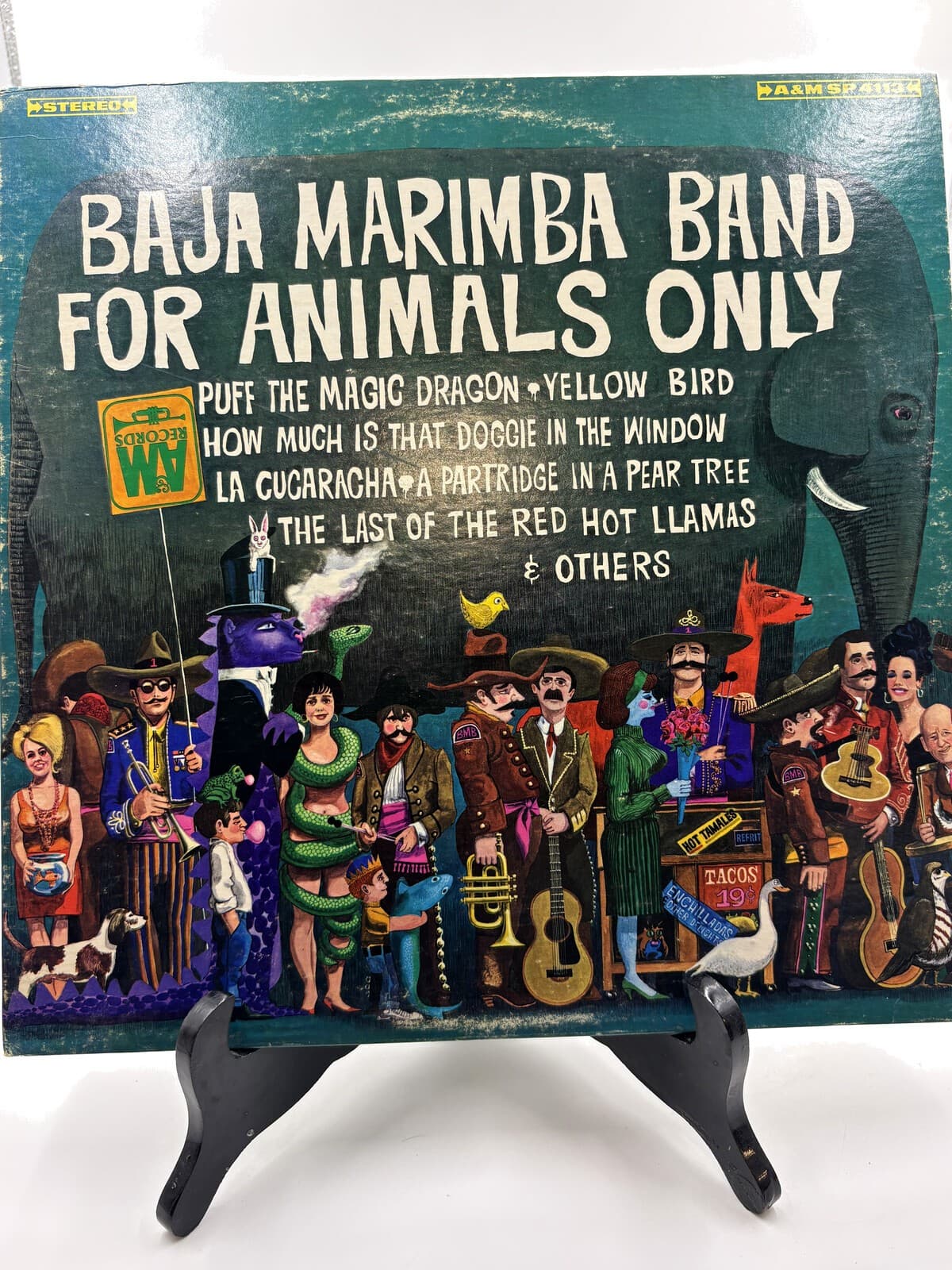 Baja Marimba Band For Animals Only LP A&M SP-4113 Stereo Vinyl