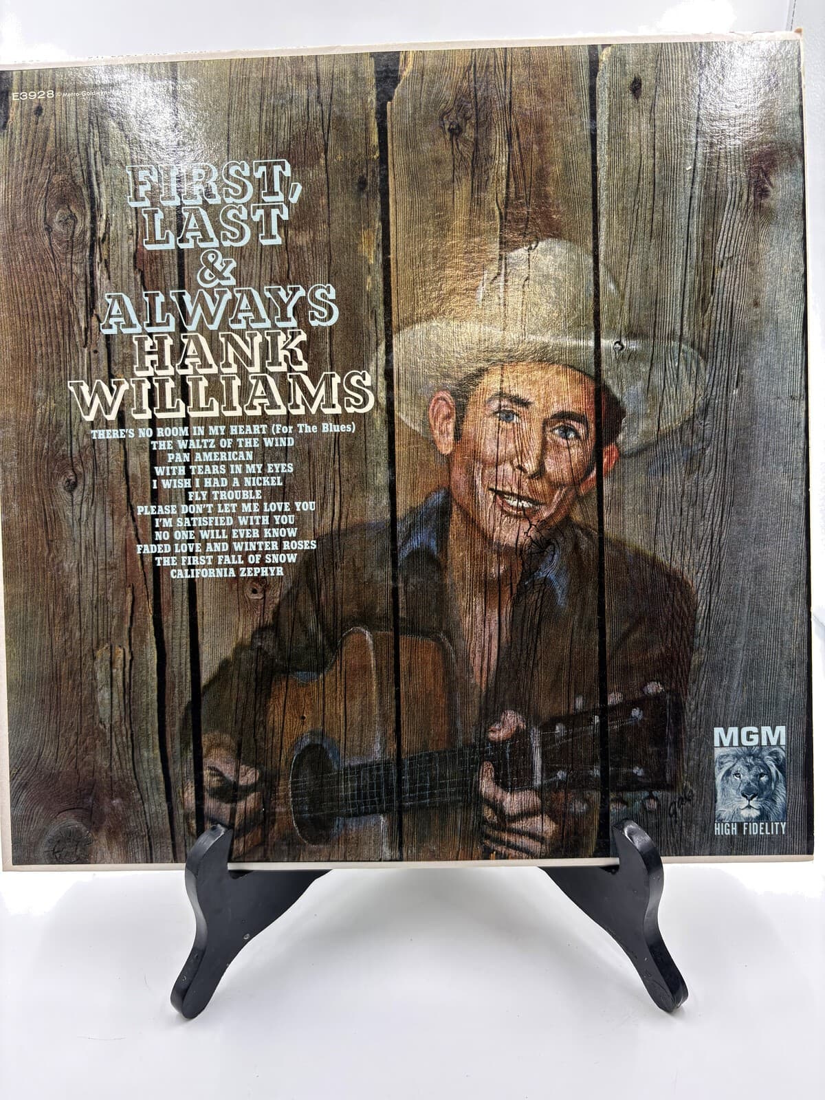 Hank Williams First Last & Always LP MGM E3928 w/ E3605 Disc
