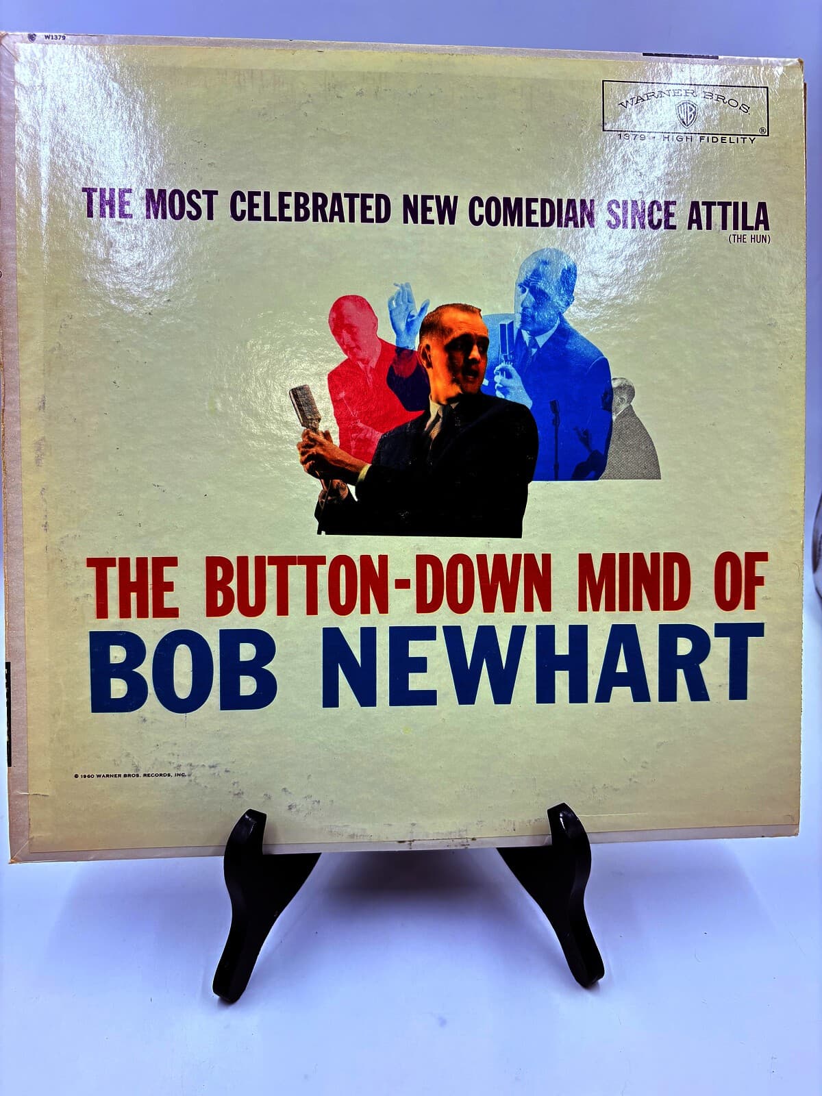 Bob Newhart The Button-Down Mind LP Vinyl 1960 Mono Warner Bros W 1379