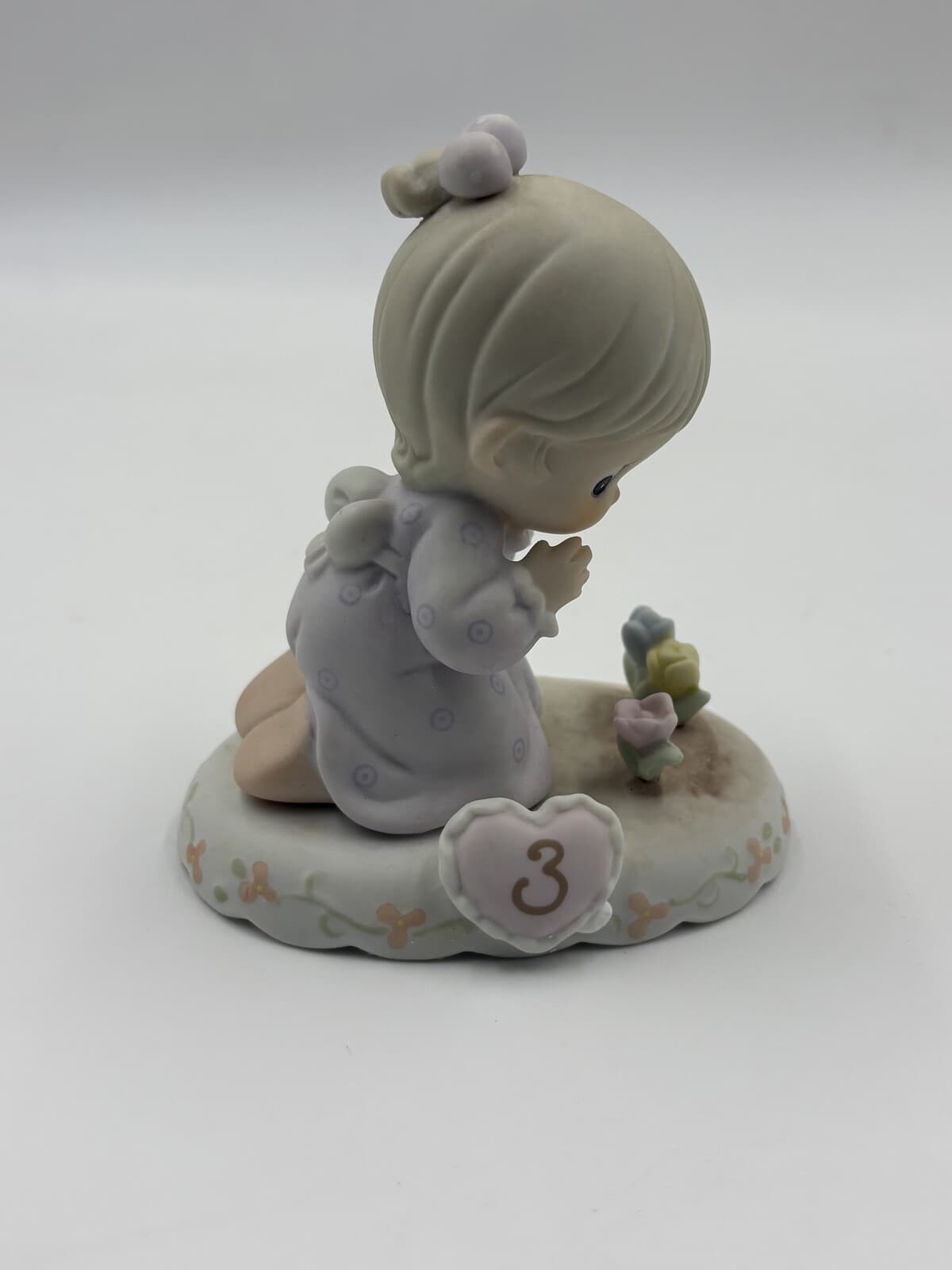 Precious Moments Growing in Grace Age 3 Blonde Figurine 136220 1994 Box