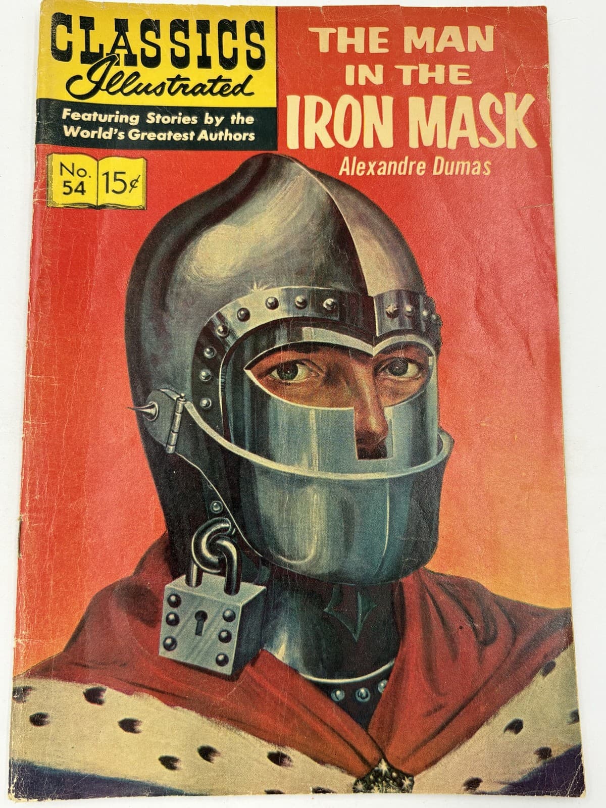 Classics Illustrated #54 The Man in the Iron Mask 15c Vintage Comic