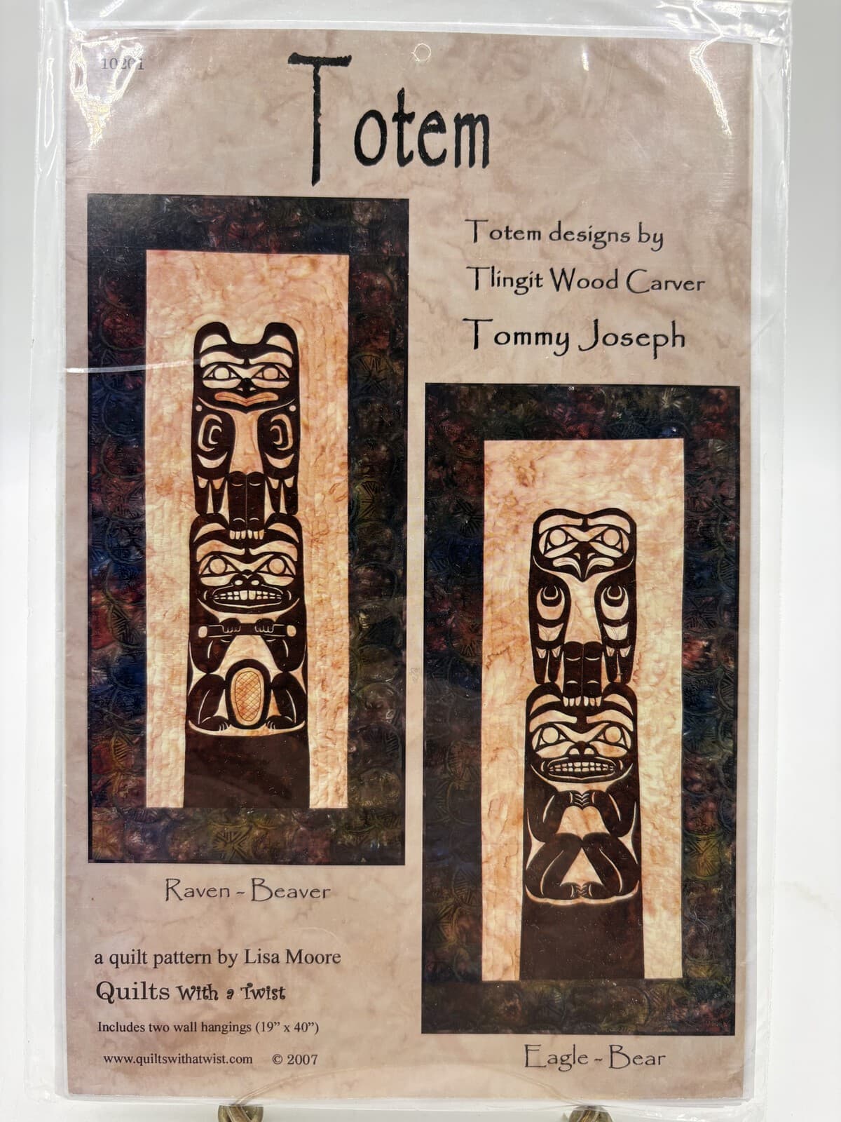 Quilts With A Twist Totem Quilt Pattern Raven Beaver Eagle Bear