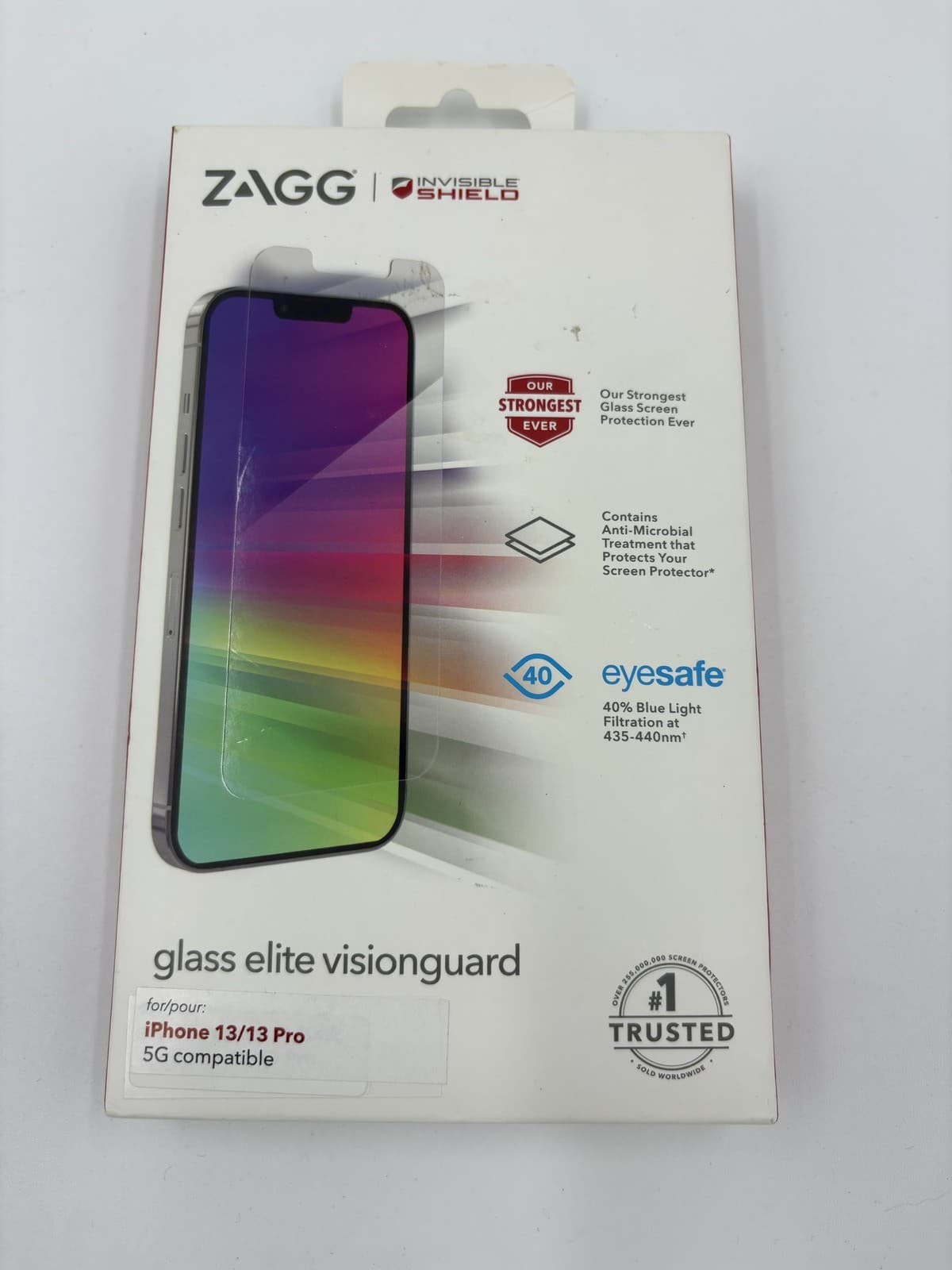 ZAGG InvisibleShield Glass Elite VisionGuard iPhone 13 Pro Screen Protector NEW
