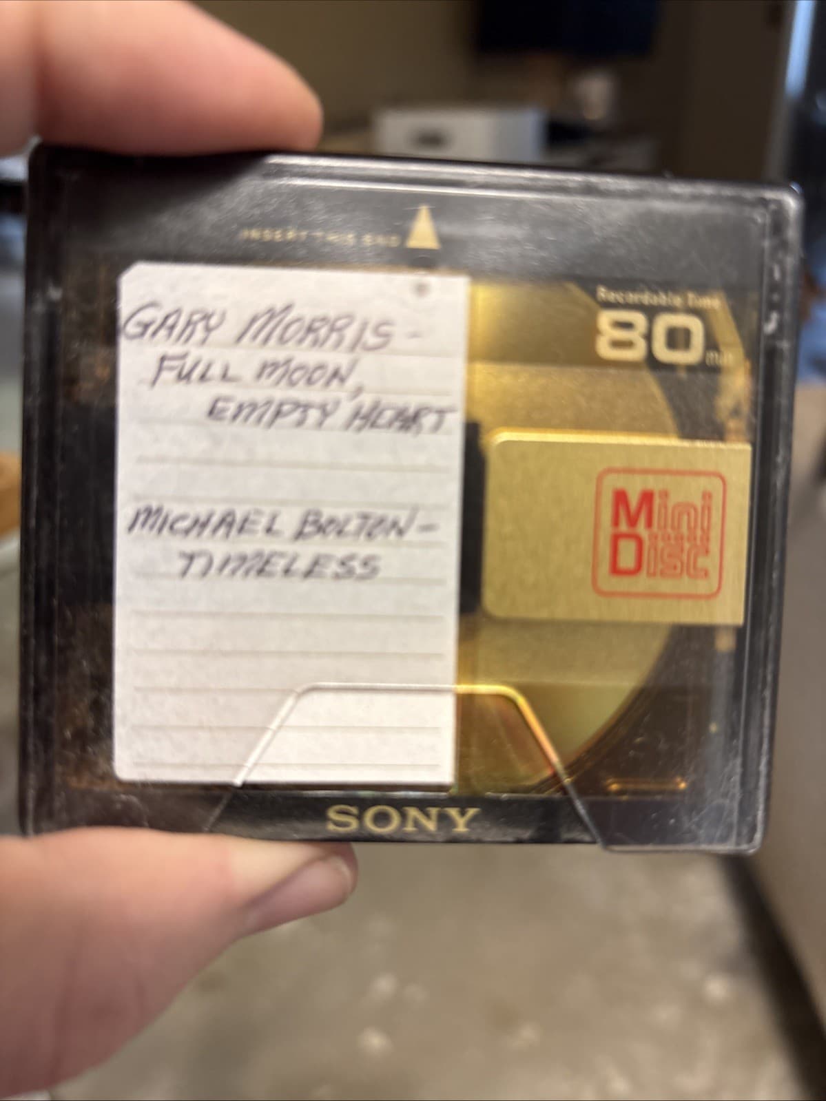 Sony Gold MD 80 Minute Minidiscs Shock Resistant USED