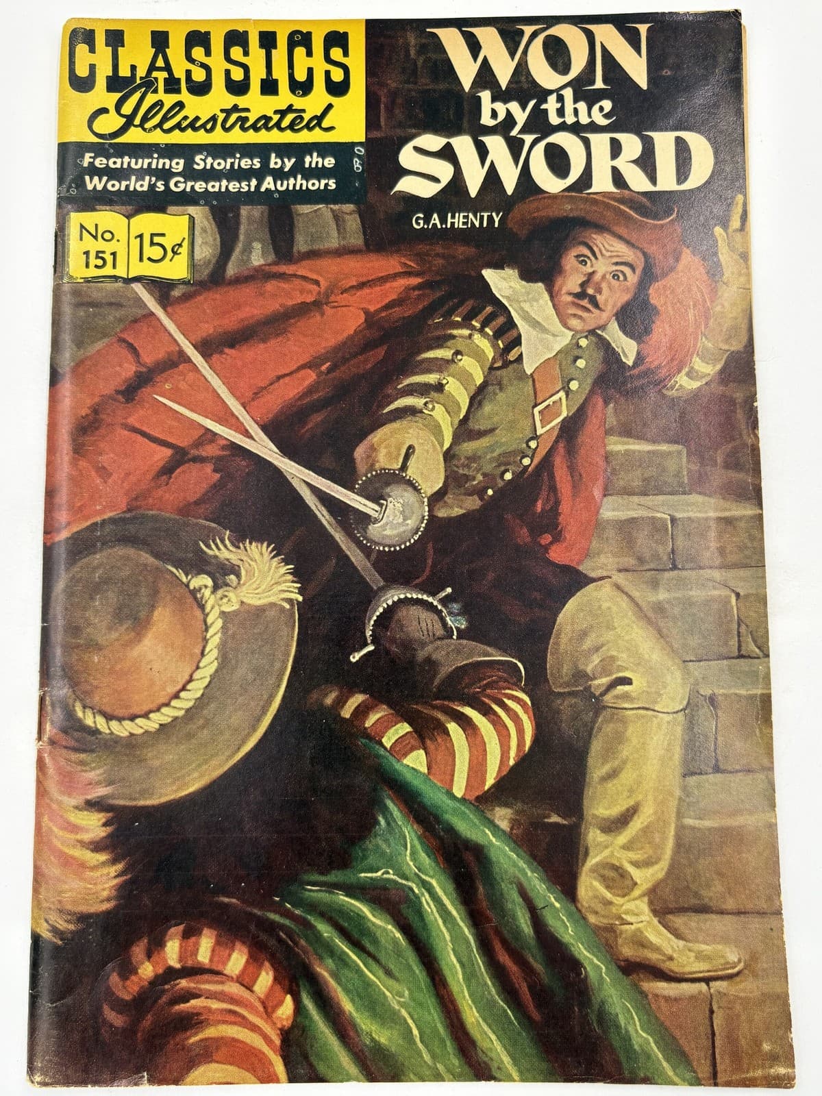 Classics Illustrated #151 Won by the Sword 15c July 1967 Vintage Comic