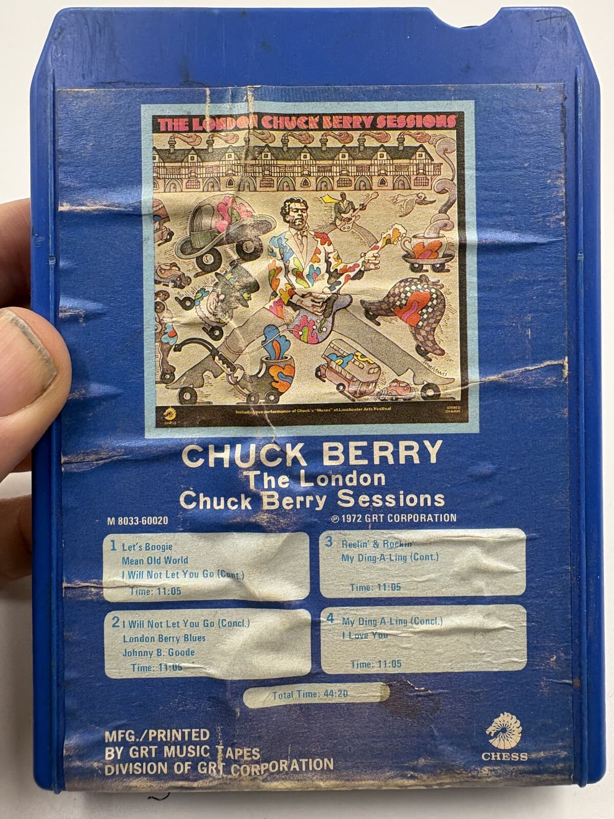 Chuck Berry The London Chuck Berry Sessions 8-Track Tape 1972 Chess GRT