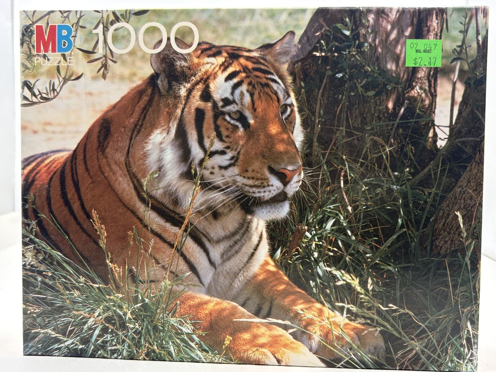 Vintage Milton Bradley Bengal Tiger 1000-Piece Jigsaw Puzzle Sealed