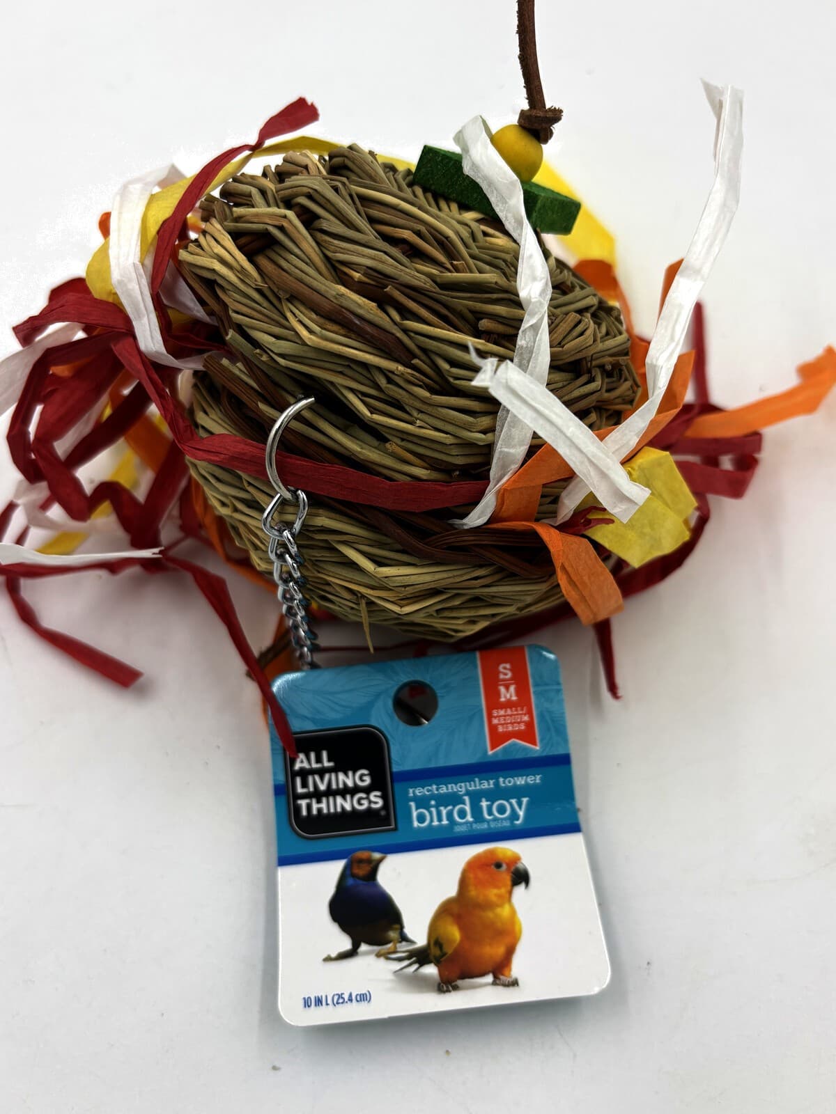All Living Things Rectangular Tower Bird Toy S/M Birds 10 in