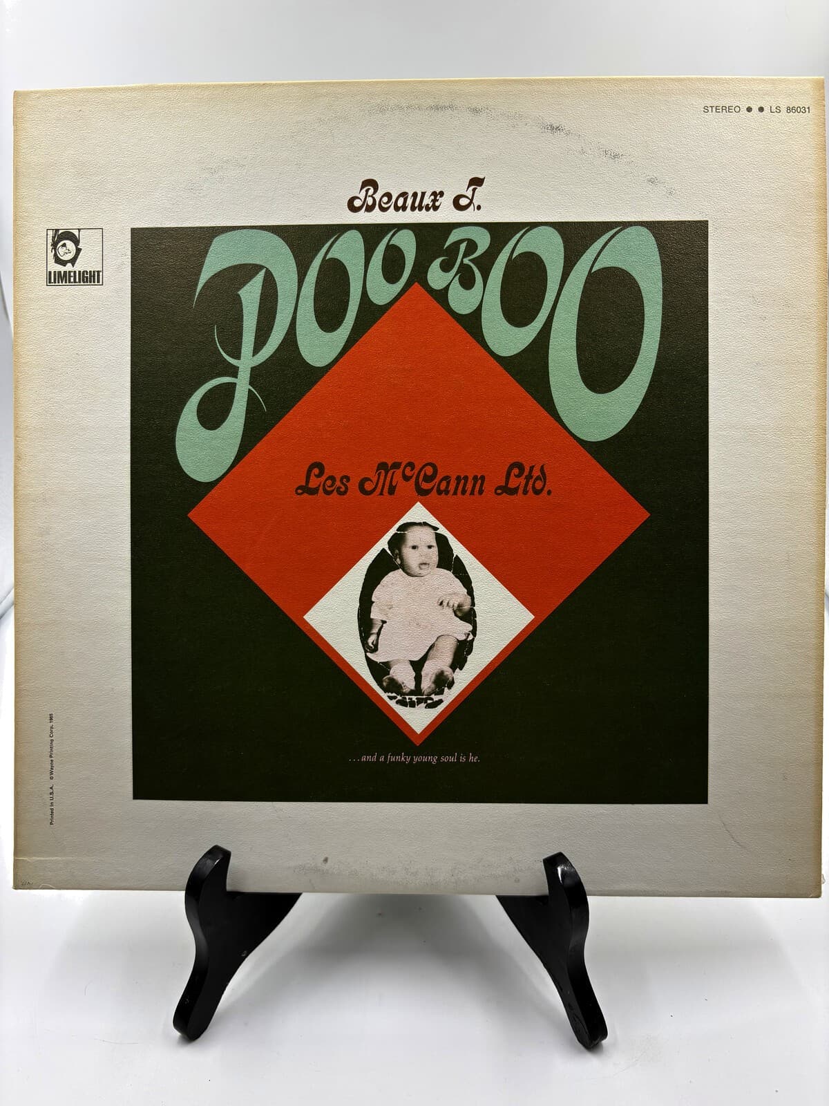 Les McCann Ltd. Beaux J. Pooboo LP Limelight LS 86031 Stereo 1965