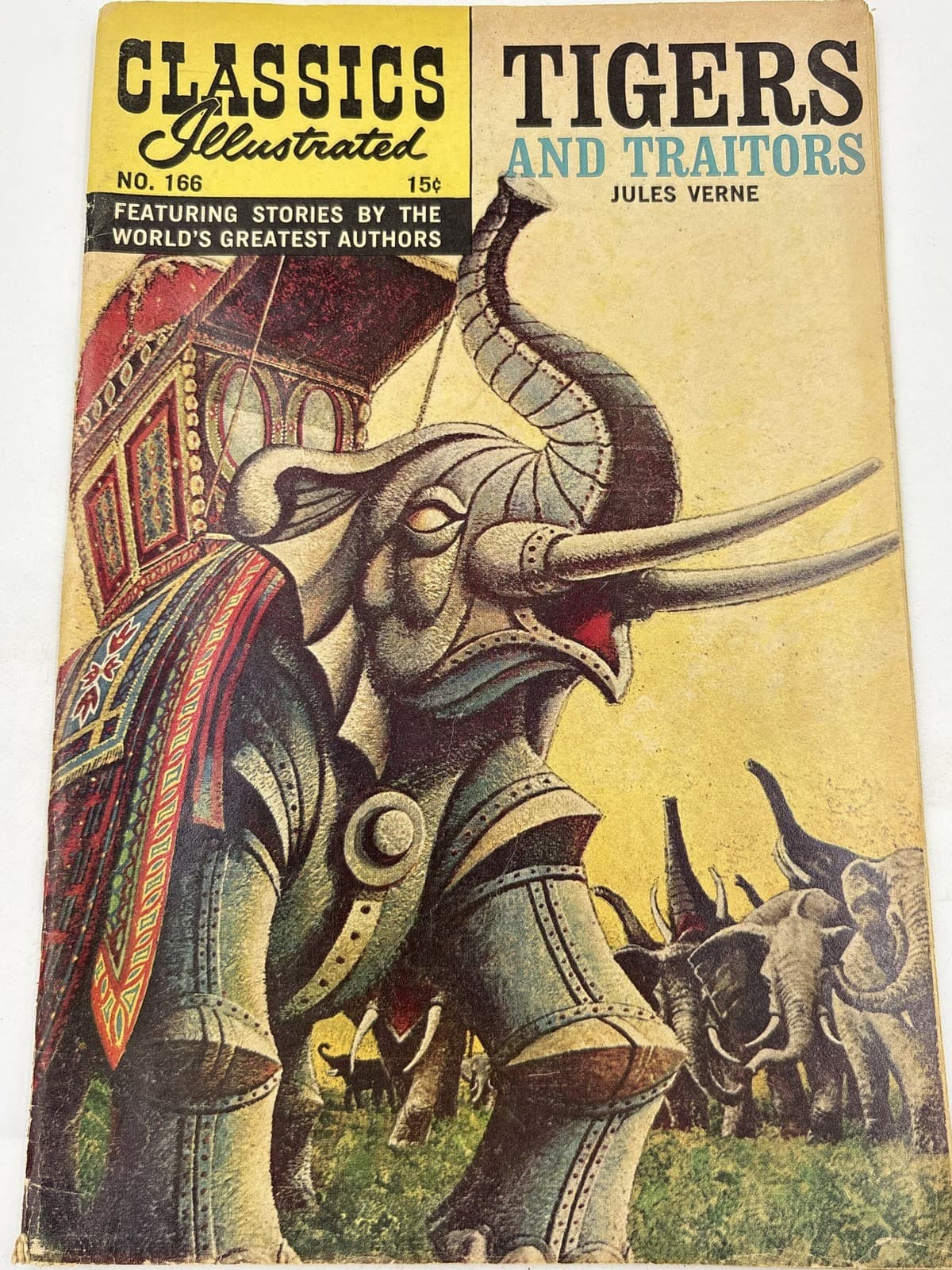 Classics Illustrated #166 Tigers and Traitors 15c Vintage Comic
