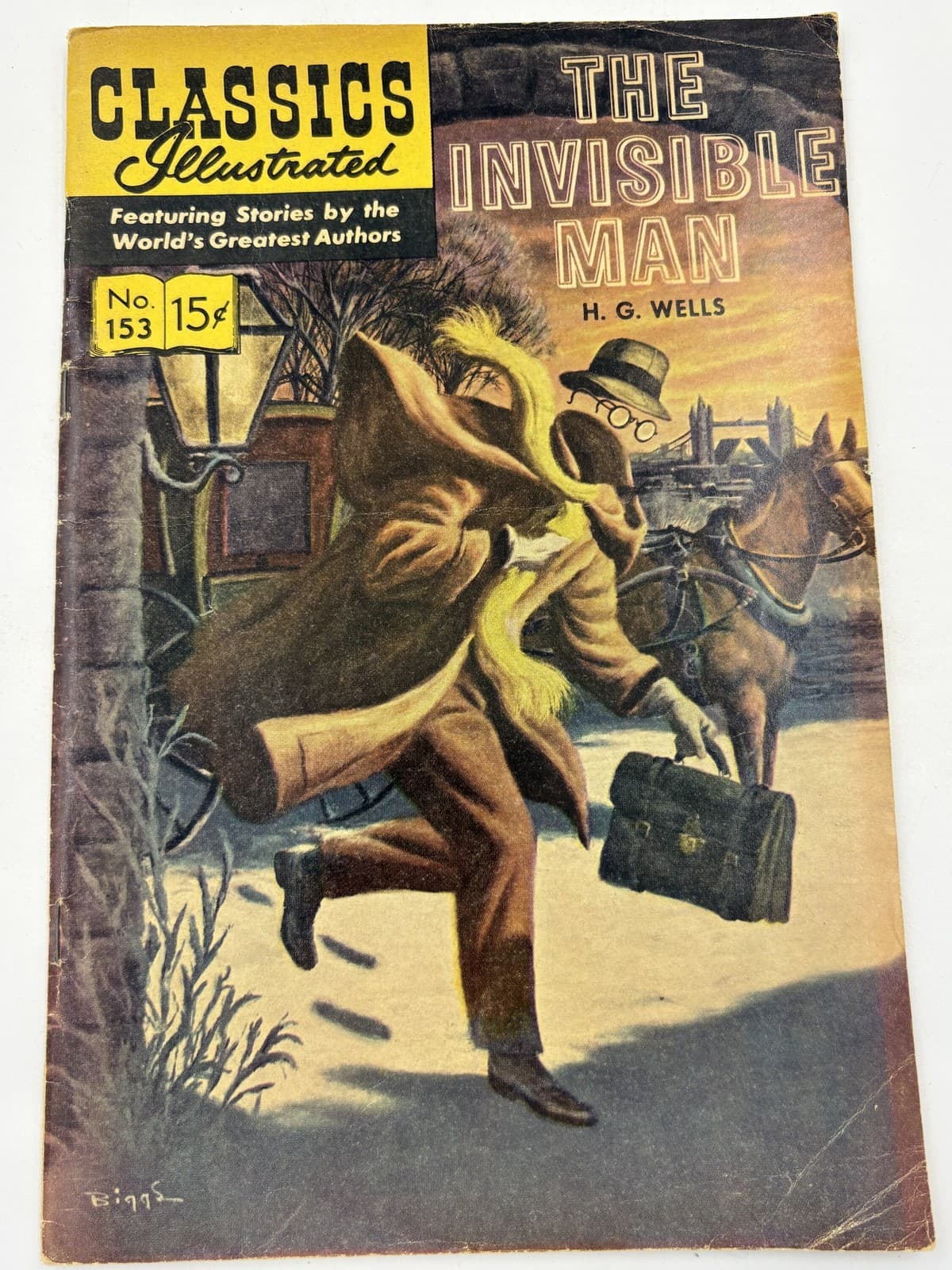 Classics Illustrated #153 The Invisible Man 15c Feb 1965 Comic