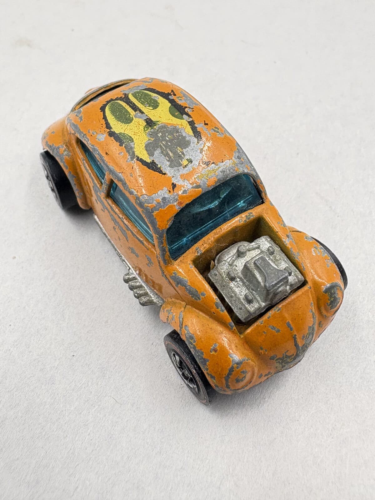 Vintage 1974 Hot Wheels Redline Volkswagen Orange Bug Tampo Hong Kong