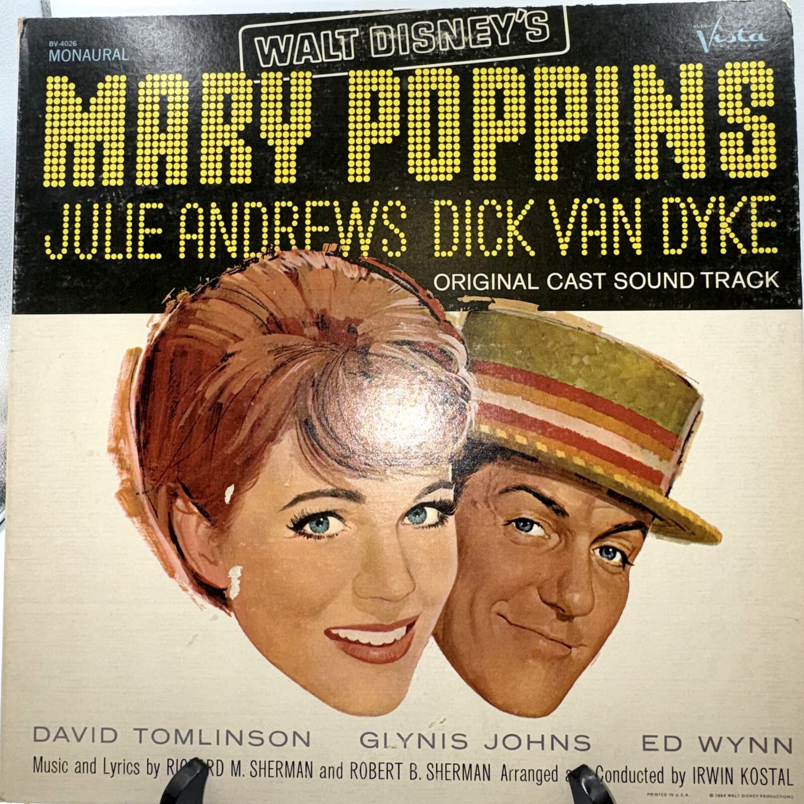 Mary Poppins Original Cast Soundtrack LP BV-4026 Mono Buena Vista