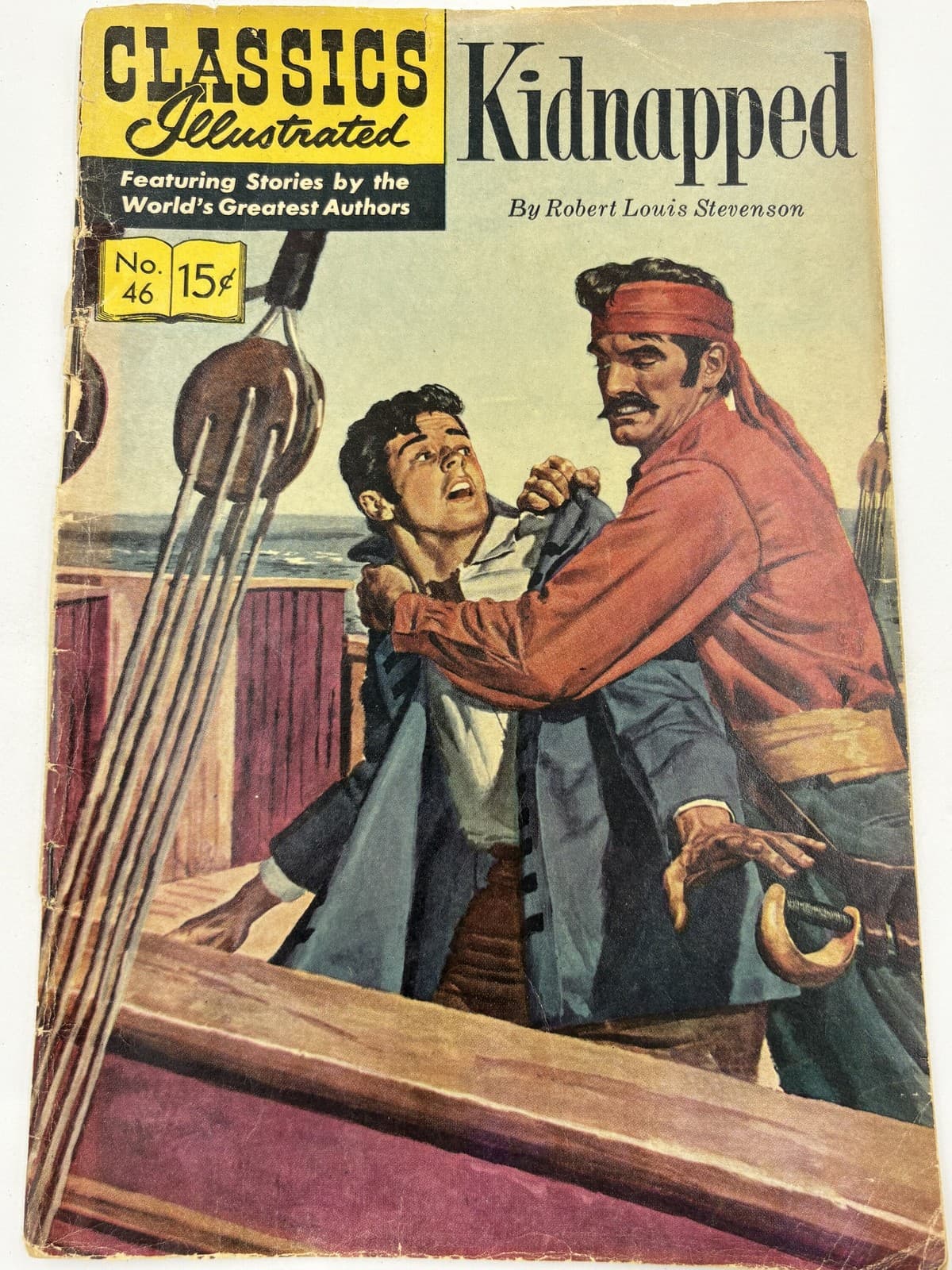 Classics Illustrated #46 Kidnapped 15c Vintage Comic