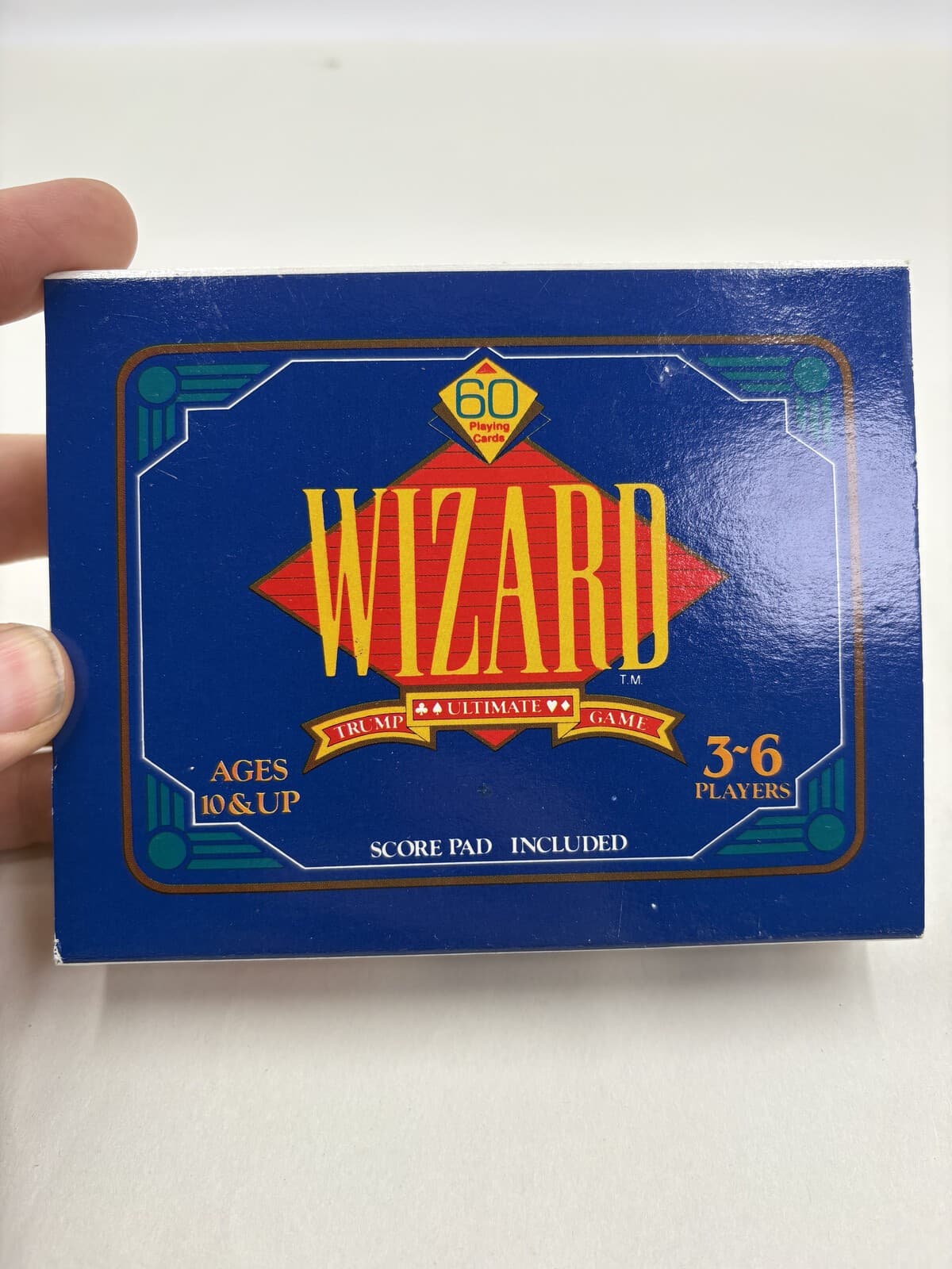 Vintage Wizard Card Game 60 Cards Rules Score Pad Made in Hong Kong