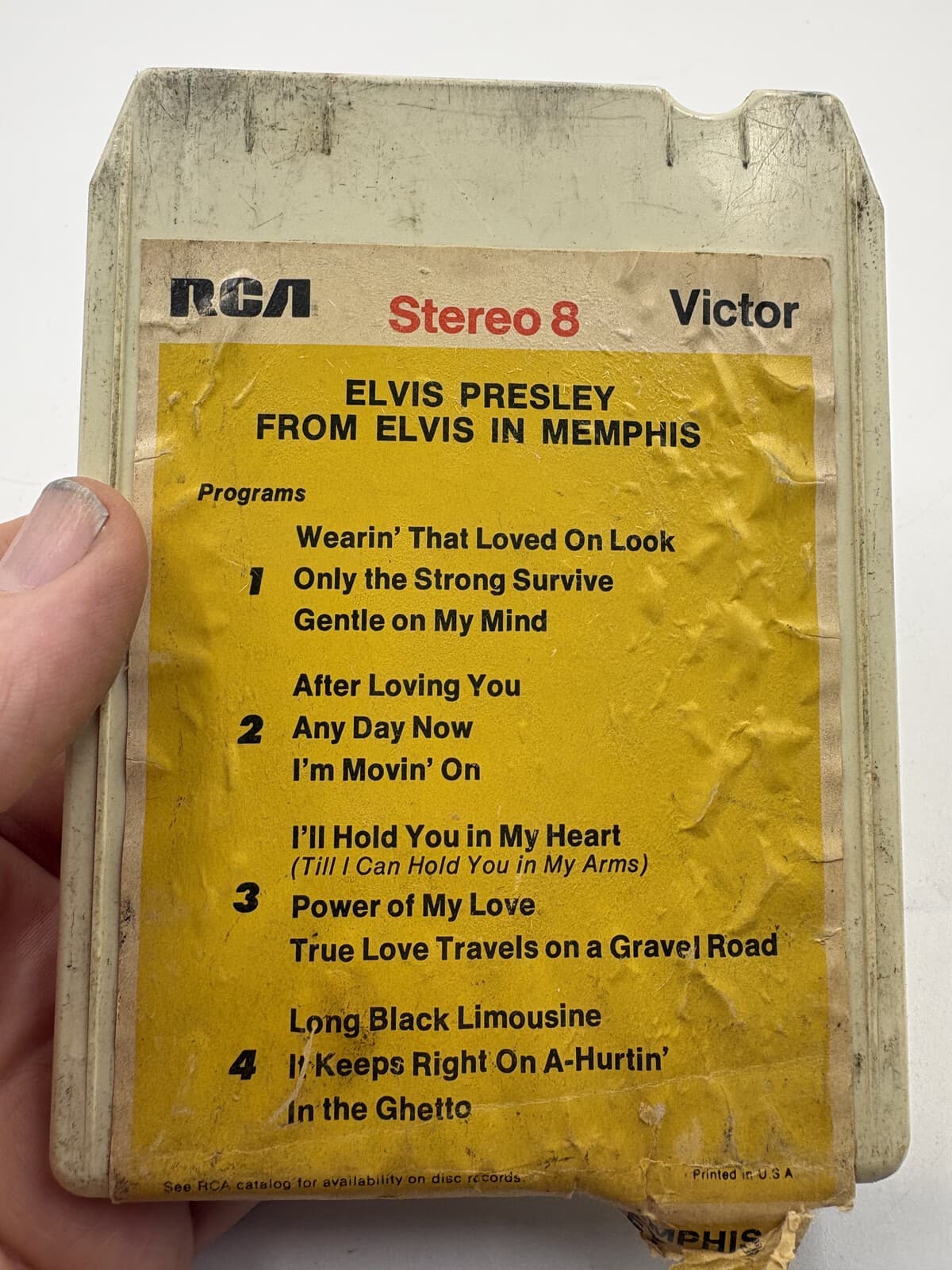 Elvis Presley From Elvis in Memphis RCA P8S-1456 8-Track Tape Untested