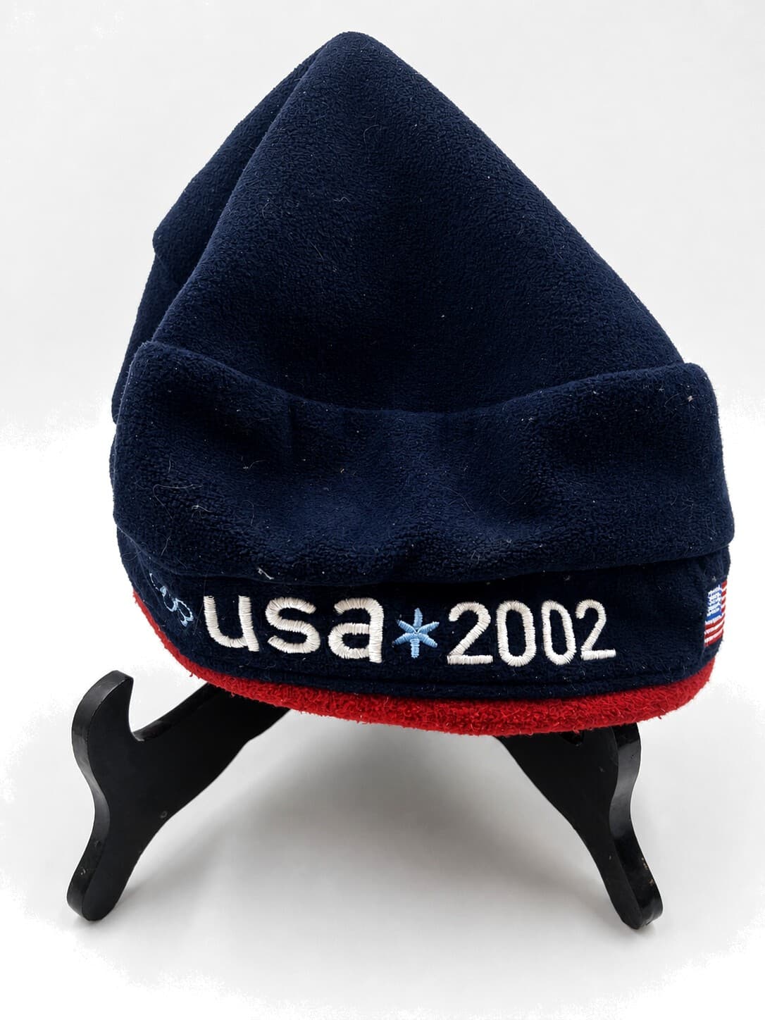 Roots USA 2002 Olympic Team Official Outfitter Fleece Beret Hat OS