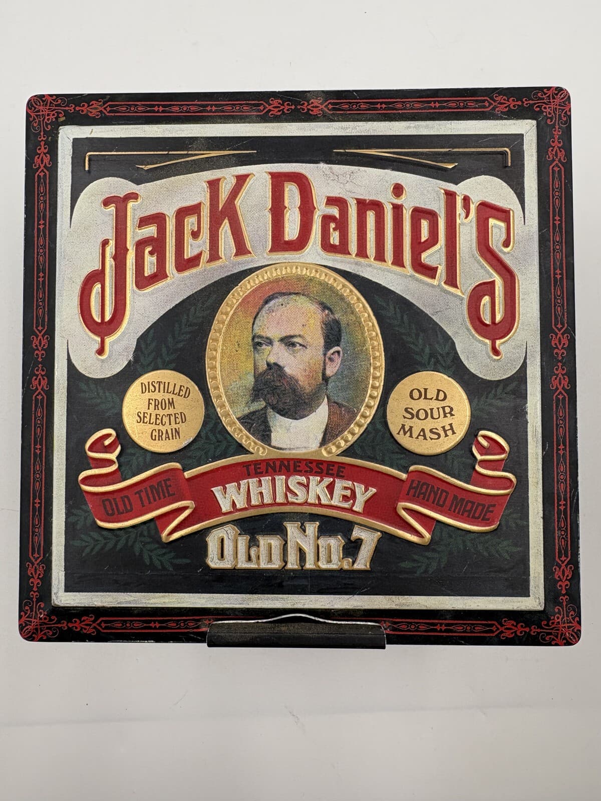 Vintage 1970s Jack Daniel's Old No. 7 Coon Hunter Poker Set Tin Incomplete