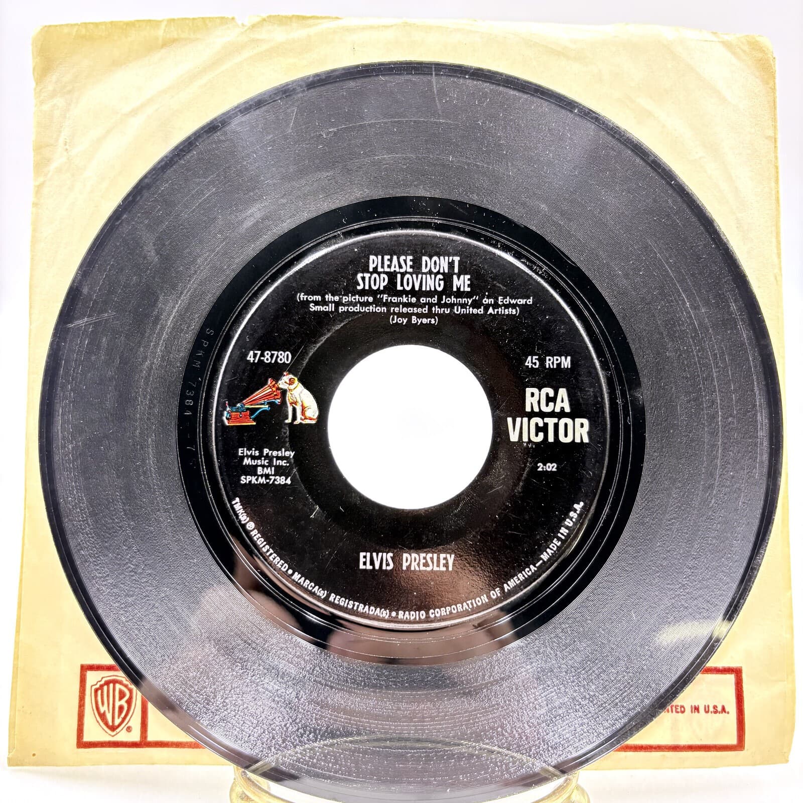 Elvis Presley Frankie and Johnny RCA Victor 47-8780 1966 7in 45