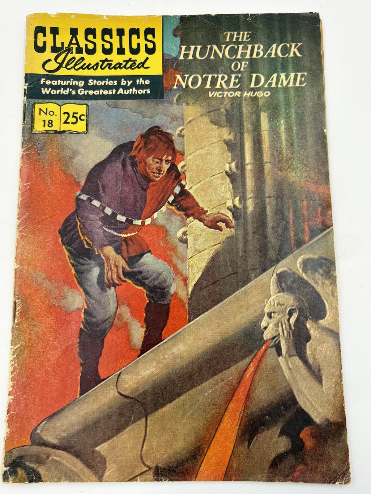 Classics Illustrated #18 The Hunchback of Notre Dame 25c Vintage Comic