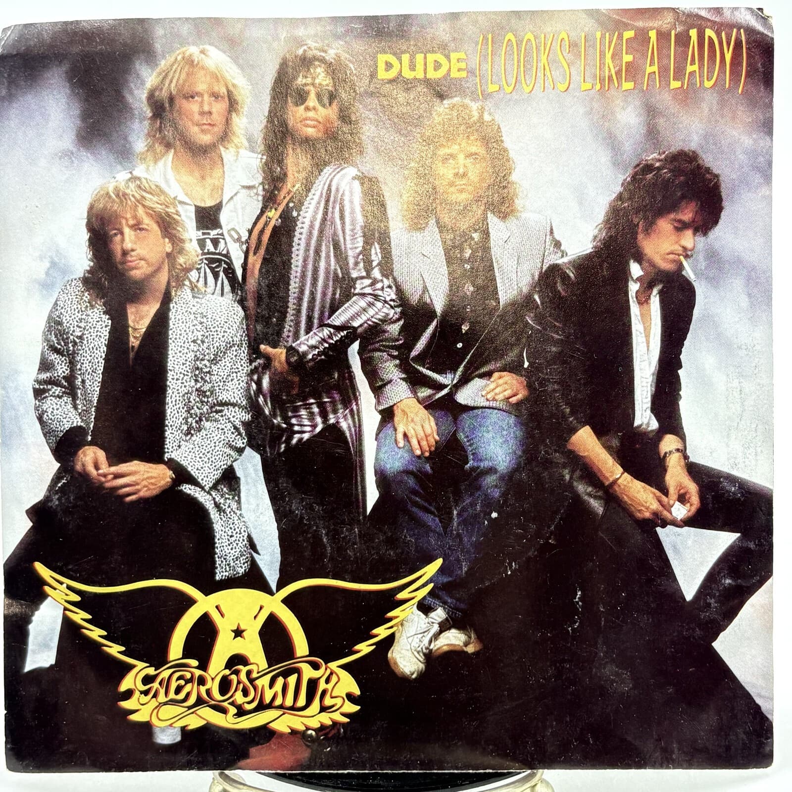 Aerosmith Dude (Looks Like a Lady) / Simoriah 1987 7" 45 Picture Sleeve