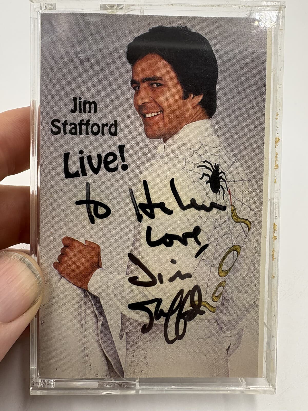 Jim Stafford Signed Live Cassette