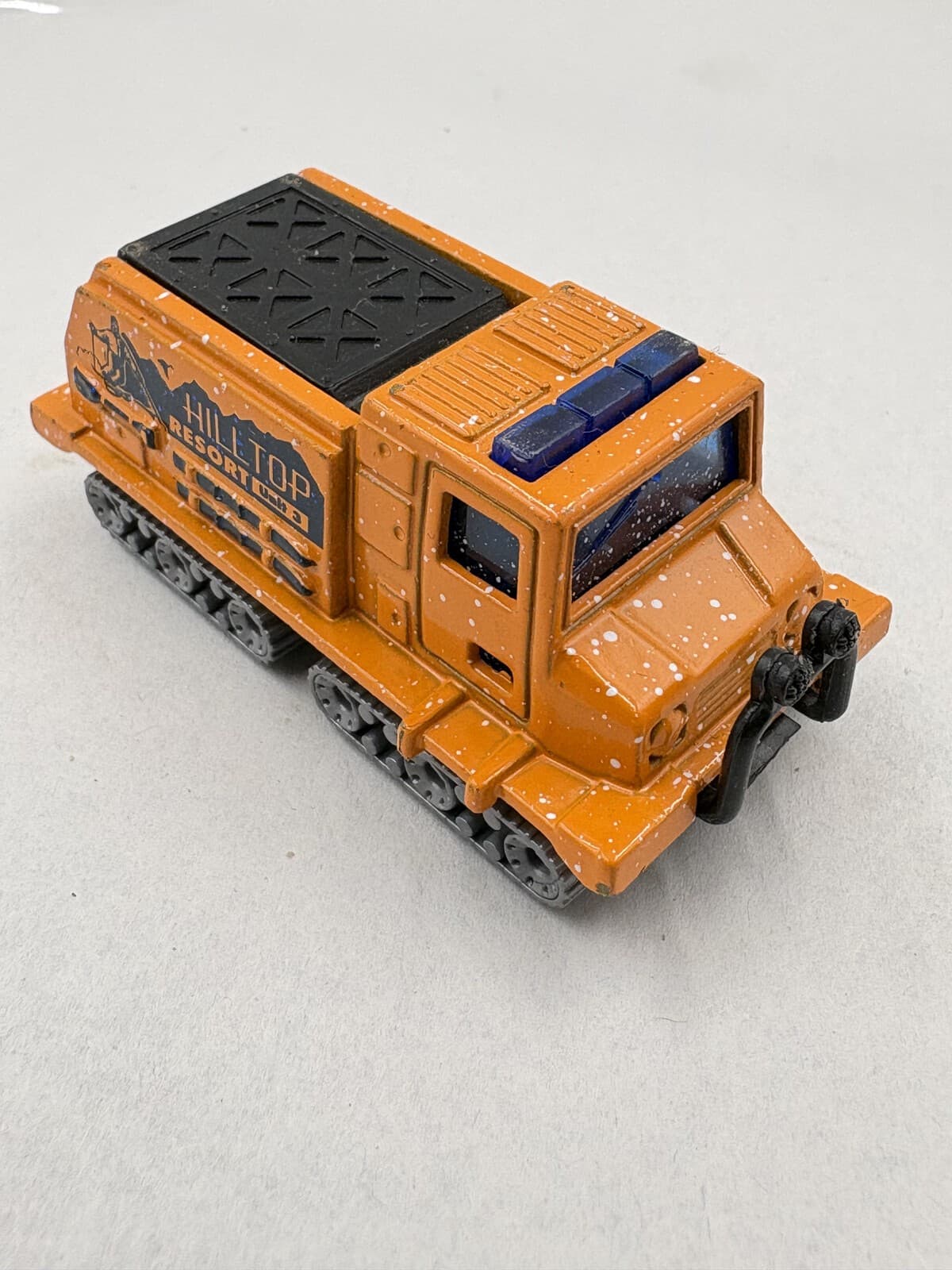 1999 Matchbox Snow Groomer MB419 #57 Hilltop Resort Orange 1:75 Loose