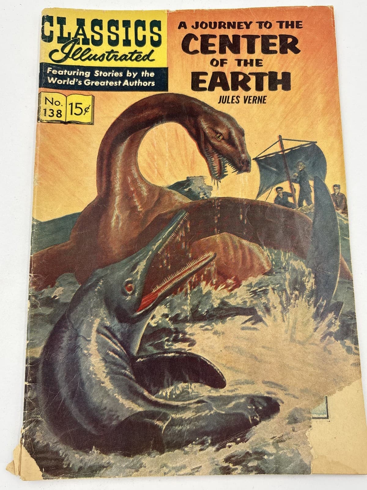 Classics Illustrated #138 Journey to Center of Earth 15c Comic