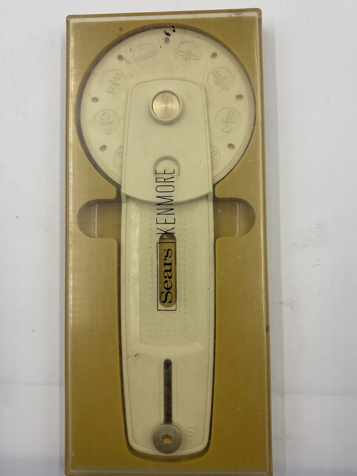 Vintage Sears Kenmore Buttonholer Sewing Machine Attachment w/ Case