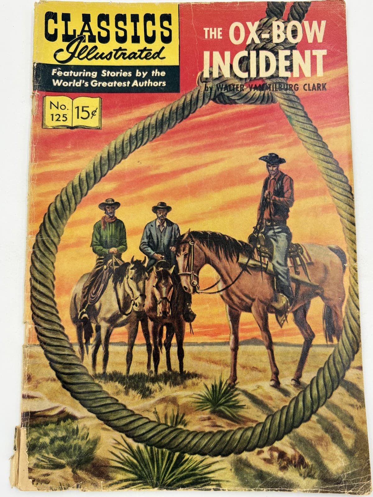 Classics Illustrated #125 The Ox-Bow Incident 15c March 1955 Vintage Comic